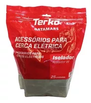 25 Aisladores Pique Premium Terko W Para Cercas Eléctricas