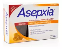 Asepxia Jabón Azufre Piel Grasa 100gr - g a $146