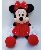 Boneca Pelúcia Minnie Laço Vermelha Musical 30cm