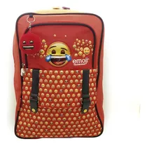 Mochila Tsum Tsum Espalda 16 Pulgadas Cresko Tt836 Color Rojo Diseño De La Tela Emoji