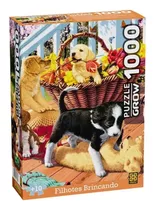 Quebra Cabeça Puzzle 1000 Peças Filhotes Brincando 4382 Grow