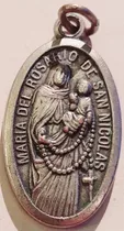 Medalla María Virgen Del Rosario De San Nicolas Italy 