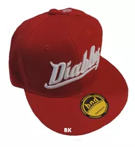 Diablos Rojos Gorra V Plana Md Logo Beisbol Mexico Bk