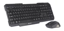 Kit Teclado + Mouse Sem Fio K-w10bk C3tech Mouse Preto Teclado Preto