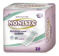  Nonisec Refuerza Pañal Clásico Descartable X 20 Unid. M A F Talle Grande