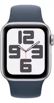 Apple Watch Se Gps + Celular (2da Gen)  Caja De Aluminio Color Plata De 44 Mm  Correa Deportiva Azul Tormenta - M/l - Distribuidor Autorizado