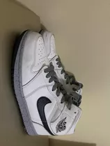 Nikes Jordan 1 Blanco Con Gris