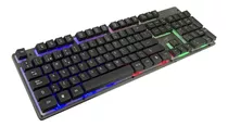 Teclado Gamer Kolke Némesis Panel Metálico Iluminación  Color Del Teclado Negro Idioma Español Latinoamérica