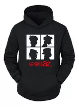 Buzo Canguro De Gorillaz Logo Cara / Unisex Varios Diseños