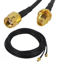 15 Metros Cable Coaxial Rg58  Rp Sma Hembra Rp Sma Macho