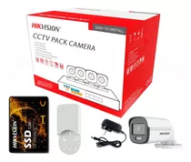 Kit De Camaras Hikvision Acusense 8 + 4 Camaras Color Vu