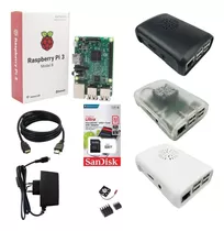 Kit Raspberry, Fonte, Case, Disssipador, Sd 16gb Classe 10