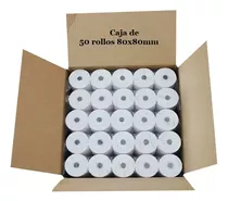 Paquete 50 Rollos Contometro Termico 80x80mm 55gr 80x80