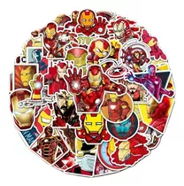 Iron Man - Set De 50 Stickers / Calcomanias / Pegatinas
