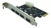 Placa Usb 3.0 Pci-e 4 Portas 5gbps Pci-express Pc Lt-612