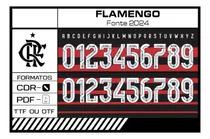 Fonte Vetor Flamengo 2024 2025 Produto Digital
