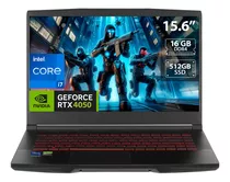 Laptop  Gamer  Msi Thin Gf63 Negra 15.6 , Intel Core I7 12650h  16gb De Ram 512gb Ssd, Nvidia Geforce Rtx 4050 144 Hz 1920x1080px Windows 11 Home