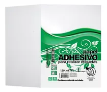 Papel Adhesivo Carta Para Etiquetas Inkjet Laser 120 Hojas 