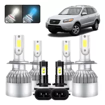 Kit De Focos Led H7 881 Para Hyundai Santa Fe 2007 2008 2009