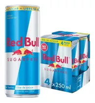 Red Bull Bebida Energética Pack 4 Latas Sin Azúcar 250ml