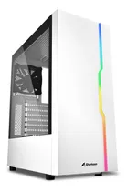 Gabinete Gamer Sharkoon Slider Rgb Blanco Con Fan 120mm