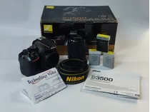  Nikon Kit D3500 + Lente 18-55mm Vr Dslr +3 Baterias+memoria