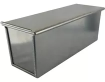 Molde De Aluminio Con Tapa P/ Queque O Pan De Molde - Cukin Plateado