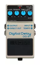 Pedal De Efecto Boss Digital Delay Dd-3t  Blanco