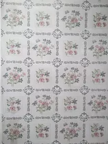 Papel Adesivo Contact Diversas Estampas 1m X 45cm Cor Flores Brancas