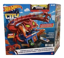 Pista Hot Wheels City Ataque Do Escorpião Flex Mattel