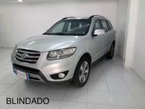 Blindado Hyundai Santa Fé 3.5 V6 Awd 2013 Prata 7 Lugares