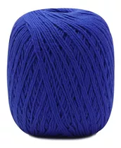 Barbante Barroco Maxcolor 6 Fios 400gr Linha Crochê Colorida Cor Azul Bic