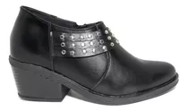 Bota Texana  Botineta Corta Mujer Charrito Tachas Moda