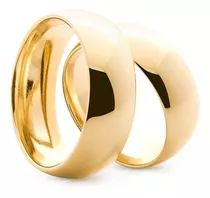 Par De Alianças De Ouro 18k 6mm 9 Gramas Casamento