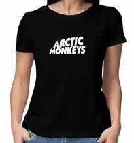 Remera Arctic Monkeys Mujer-algodon Premium