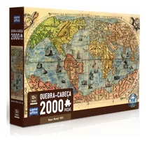 Quebra Cabeça Mapa Mundi 2000 Peças 003235 - Toyster