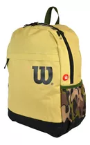 Mochila Wilson Open Urbana Deportes Reforzada Porta Notebook Color Amarillo