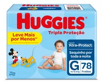 Fralda Huggies Tripla Proteção Sem Gênero - G