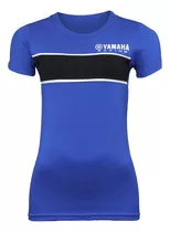 Remera Manga Corta Azul Yamaha Alpinestars Mujer Racing