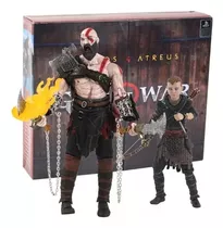 Pack Action Figures Kratos E Atreus God Of War C/acessórios