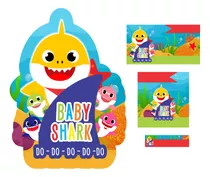 Etiqueta Escolar Baby Shark  Kit Imprimible No Fisico  