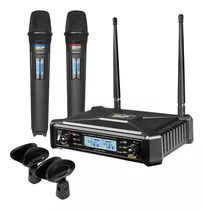 Sistema Inalámbrico Mano Doble Uhf 600 Pro Skp Audio