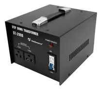 Transformado 220v - 110v 2000w - 2 Tomas - Central Shop