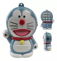 Telefone Doraemon Headset Microfone Anime Enfeite Telefonia