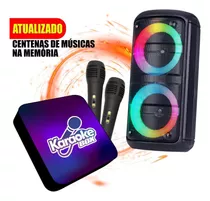 Aparelho De Karaoke Box Com Pontuação + 2 Mic + Cx De Som