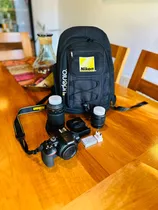  Nikon Reflex D3500 + Lente 18-55mm + Lente 70-300mm 