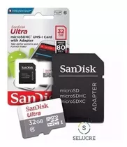 Cartão De Memória Micro Sd Sandisk Ultra Sdsquns-032g De 32g