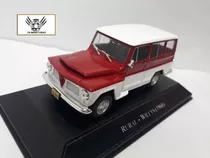 Miniatura Rural Willys 1968 Vermelha E Branca Customizada