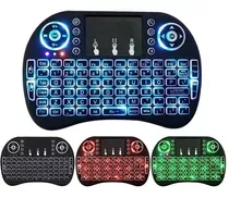 Mini Teclado Inalambrico Touchpad Iluminado Smart Tv Box