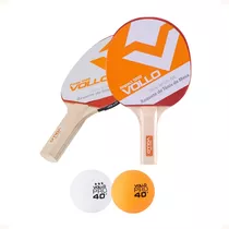 Kit 2 Raquetes Ping Pong Tênis De Mesa Profissional + 2 Bola